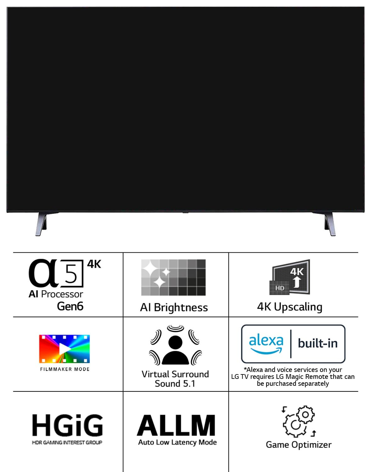 LG 108 cm 43 inches 4K Ultra HD Smart LED TV 43UR7500PSC Dark Iron Gray