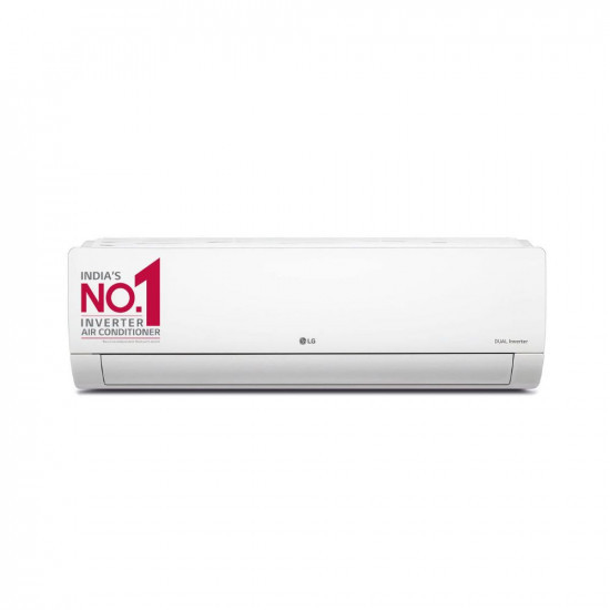 LG 15 Ton 4 Star DUAL Inverter Split AC Copper Super Convertible 5-in-1 Cooling HD Filter with Anti-Virus Protection 2022 Model PS-Q19ENYA White