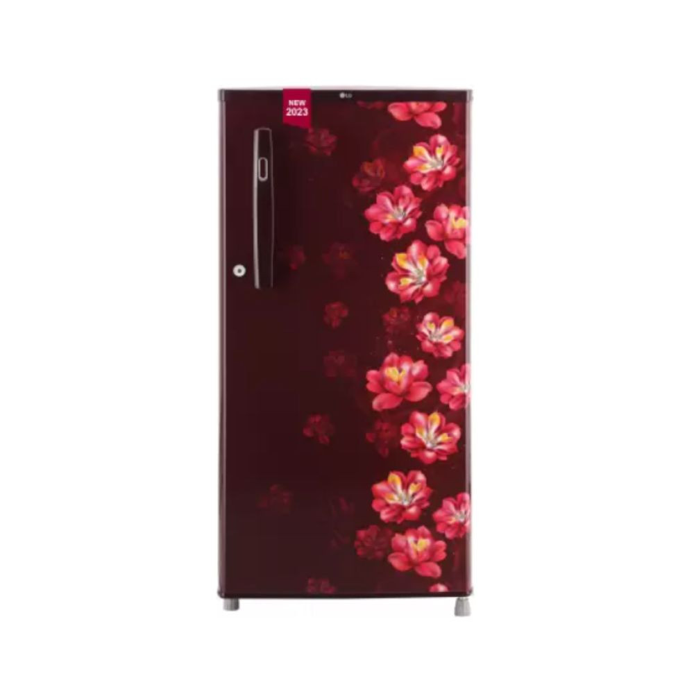 LG 185 L Direct Cool Single Door 2 Star Refrigerator Scarlet Jasmine GL-B199OSJC