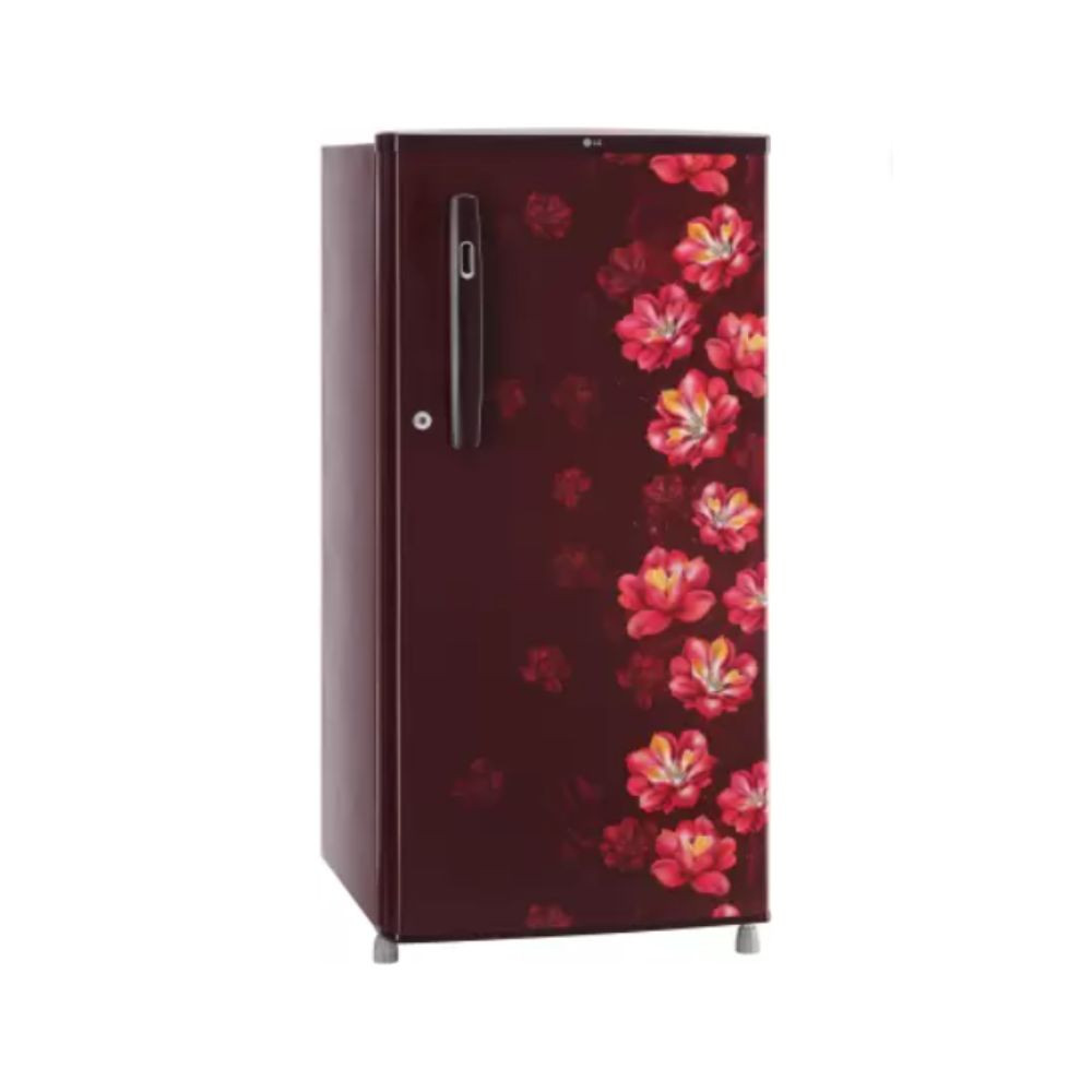 LG 185 L Direct Cool Single Door 2 Star Refrigerator Scarlet Jasmine GL-B199OSJC