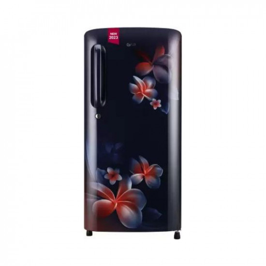 LG 185 L Direct Cool Single Door 3 Star Refrigerator with Moist 039N039 FreshBlue Plumeria GL-B201ABPD