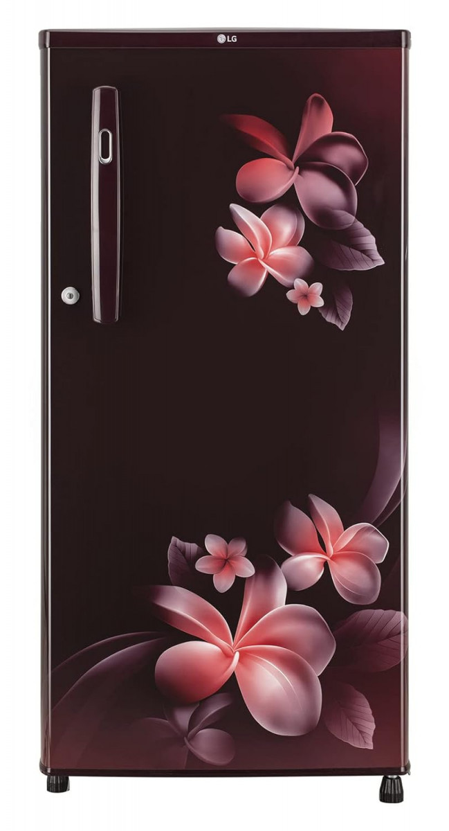 LG 190L 2 Star Direct-Cool Single Door Refrigerator GL-B199OSPC Scarlet Plumeria Fast Ice Making 2022 Model