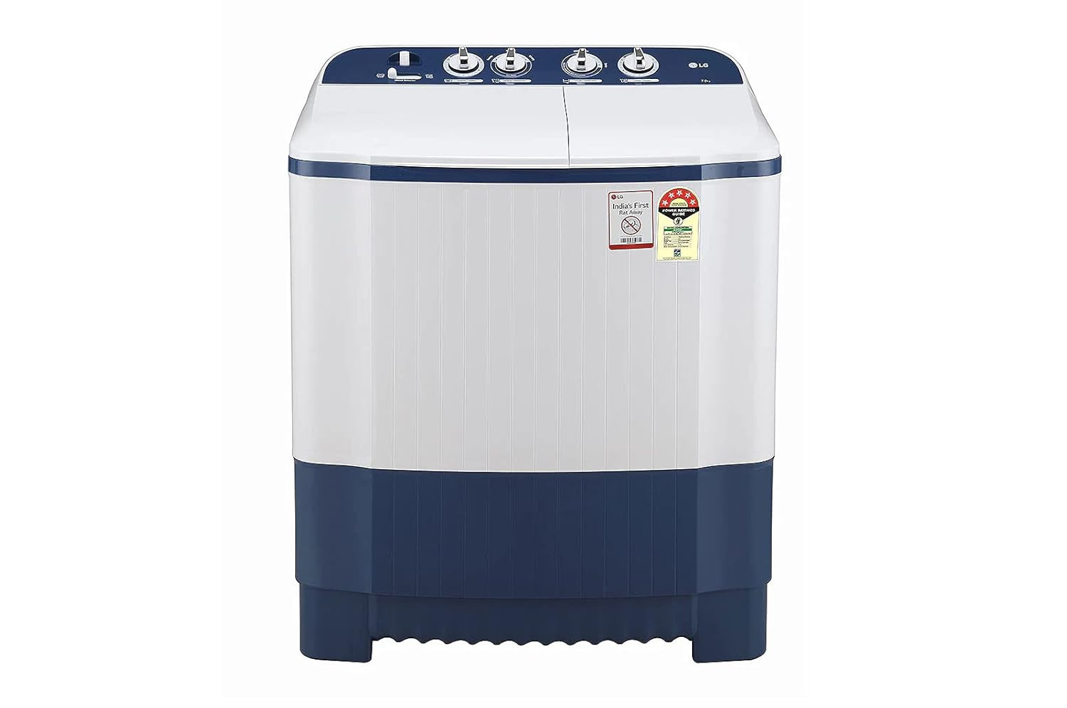 LG 7 Kg 5 Star Semi-Automatic Top Loading Washing Machine Appliance P7010NBAZ Dark Blue