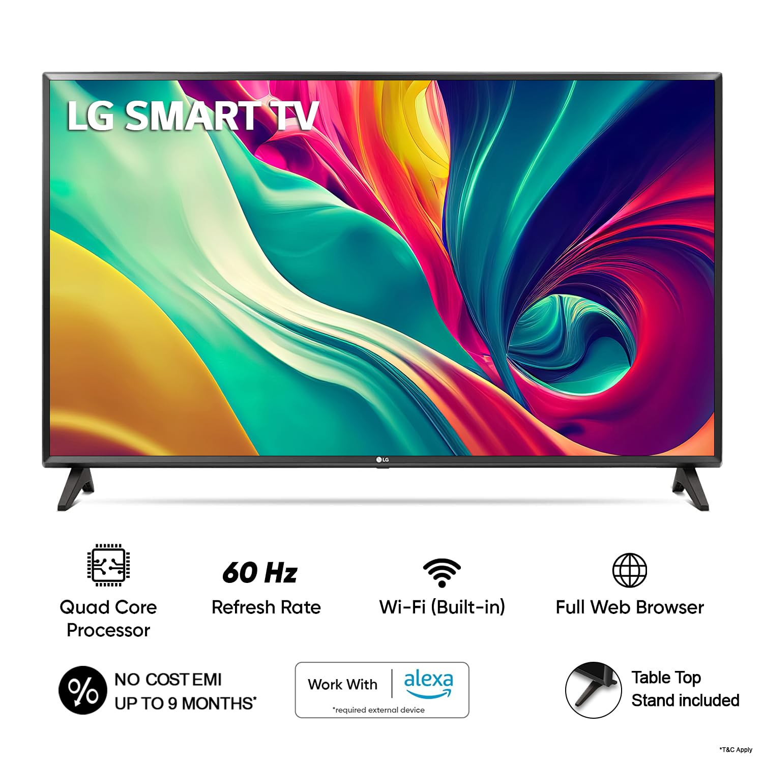 LG 80 cm 32 inches HD Ready Smart LED TV 32LM563BPTC Dark Iron Gray