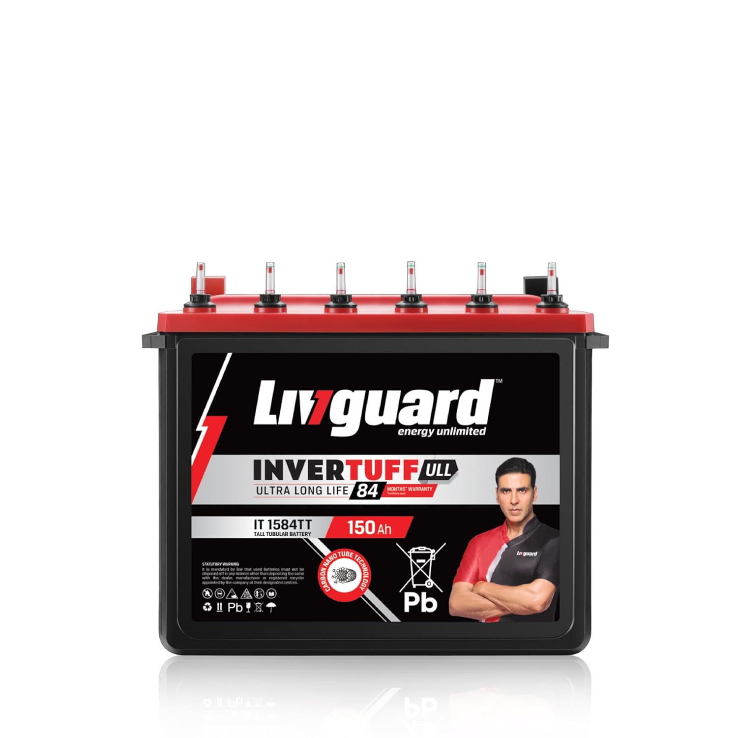 Livguard IT 1584TT Tall Tubular Inverter Battery 150 Ah 84 Months Warranty  Reliable Backup for Home Office and Shop