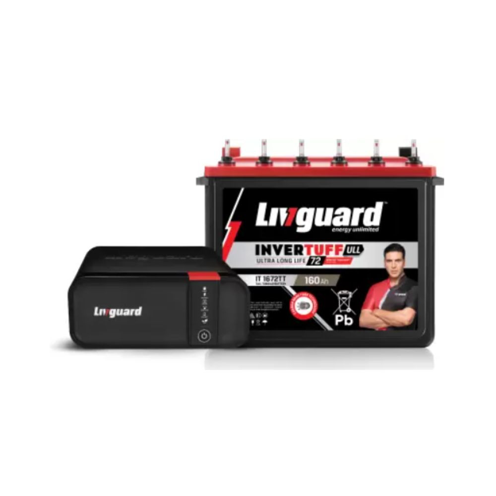 Livguard LGS1000iIT 1672TT Tubular Inverter Battery 160 Ah 800VA