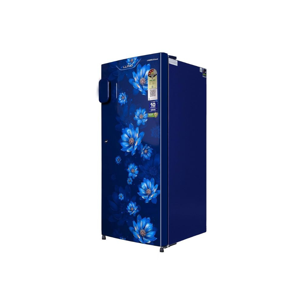 LLOYD 188L 3 Star Direct Cool Single Door Refrigerator TG FLORET BLUE-GLDC203SFBT4JC