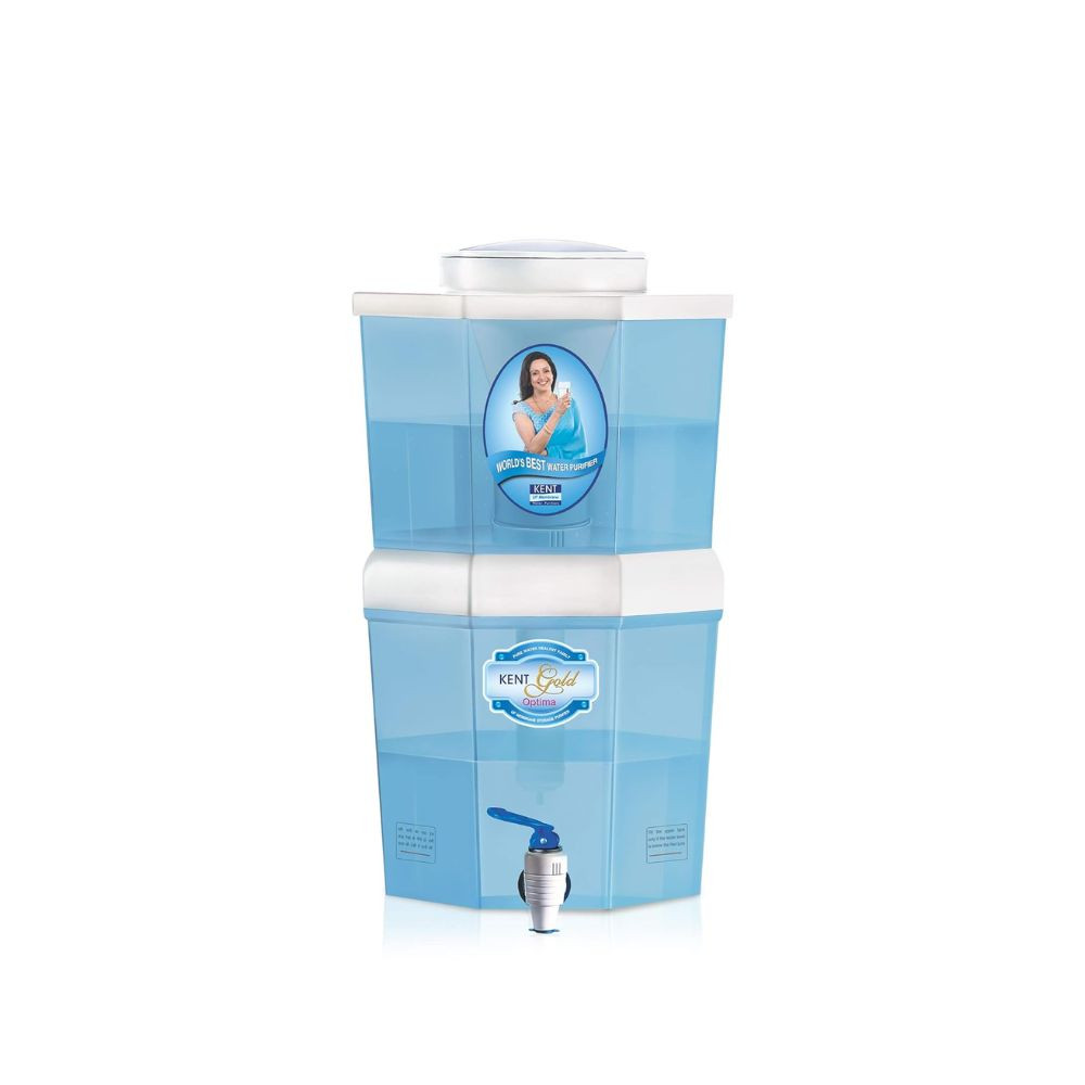 KENT GOLD 11014 20 L Gravity Based  UF Water Purifier White  Blue