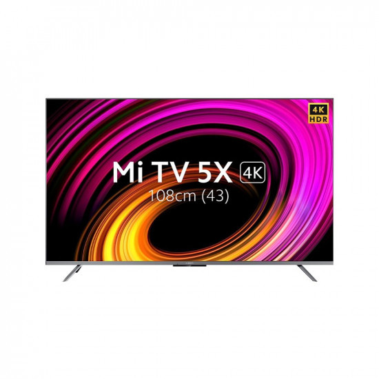 Mi 108 cm 43 inches 5X Series 4K LED Smart Android TV with Dolby Vision  30W Dolby Atmos Grey