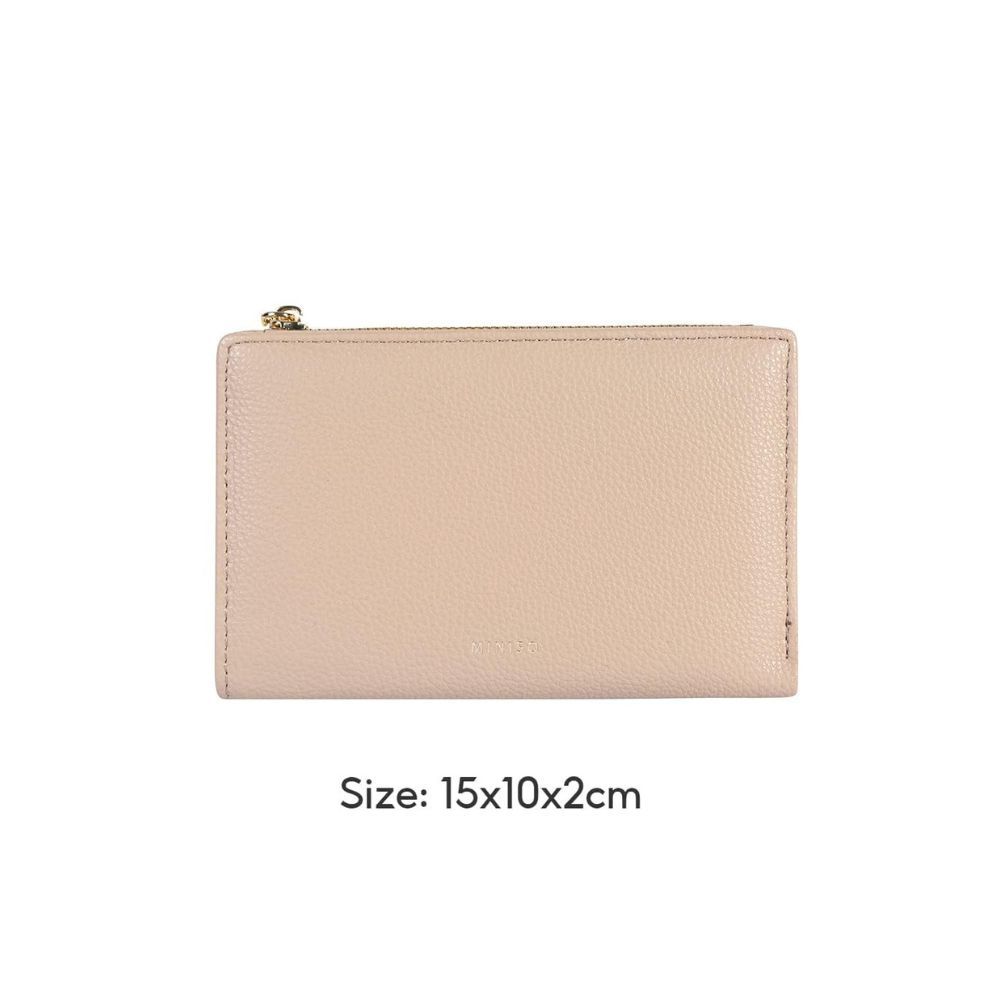 Double Zipper Wallet Women's Short Credit Card Holder - Temu
