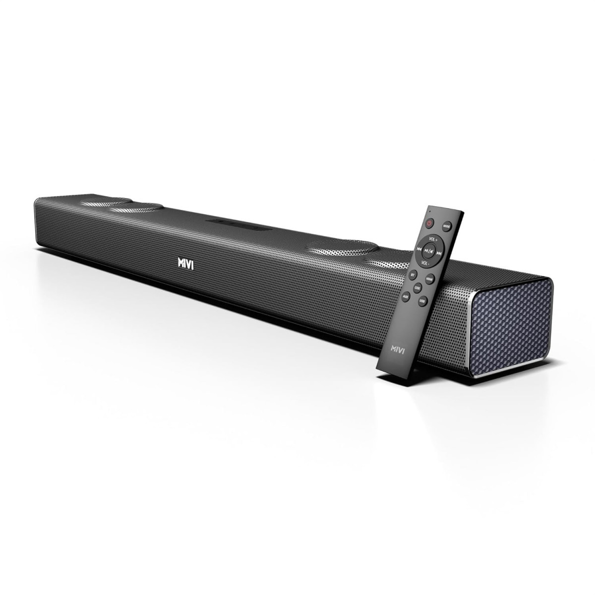 Mivi Fort Q120 Soundbar with 120W Surround Sound 22 Channel soundbar with 2 in-Built subwoofers Multiple EQ and Input Modes Remote Accessibility Bluetooth v51 Made in India Sound bar for TV