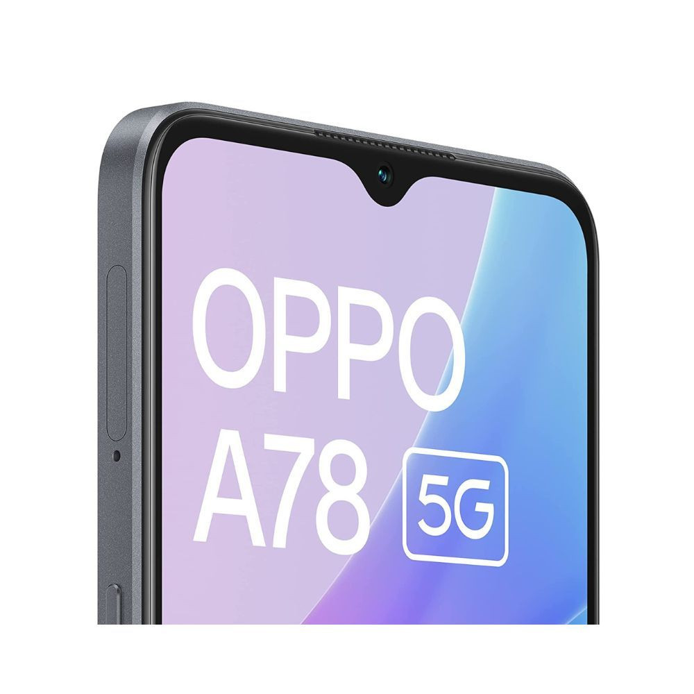 MKS Oppo A78 5G Glowing Black 8GB RAM 128 Storage  5000 mAh Battery with 33W SUPERVOOC Charger 50MP AI Camera