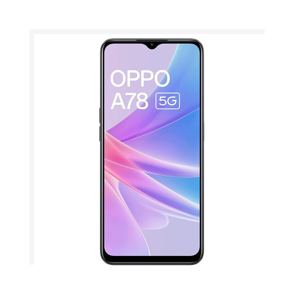 MKS Oppo A78 5G Glowing Black 8GB RAM 128 Storage  5000 mAh Battery with 33W SUPERVOOC Charger 50MP AI Camera