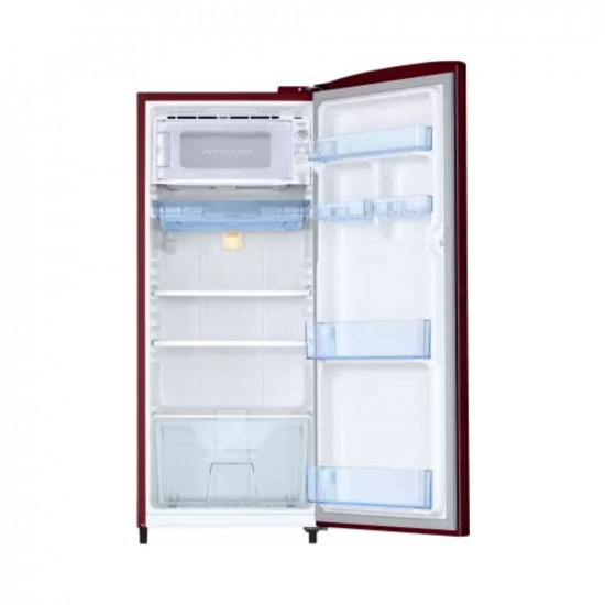 MKS SAMSUNG 183 L Direct Cool Single Door 1 Star Refrigerator Mystic Overlay Red RR19C2YCZ6RNL