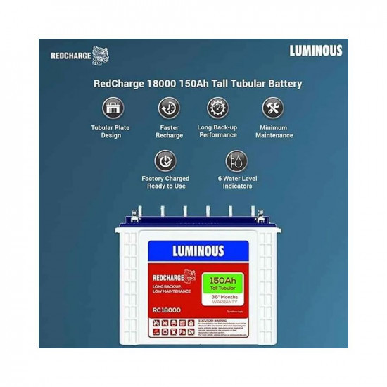 Moni Luminous RC 18000 Tall Tubular Batteries Inverter Battery