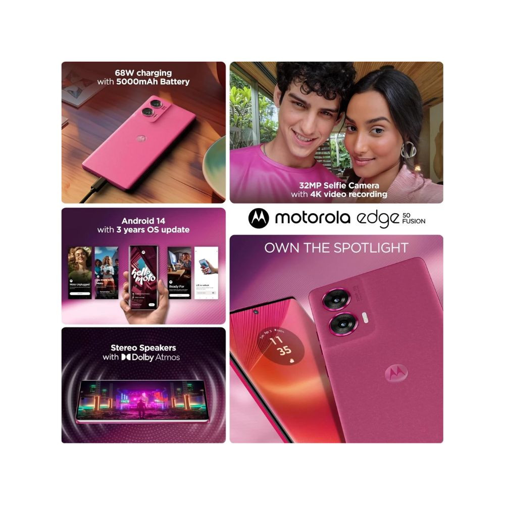 Motorola Edge 50 Fusion Hot Pink 128 GB 8 GB RAM