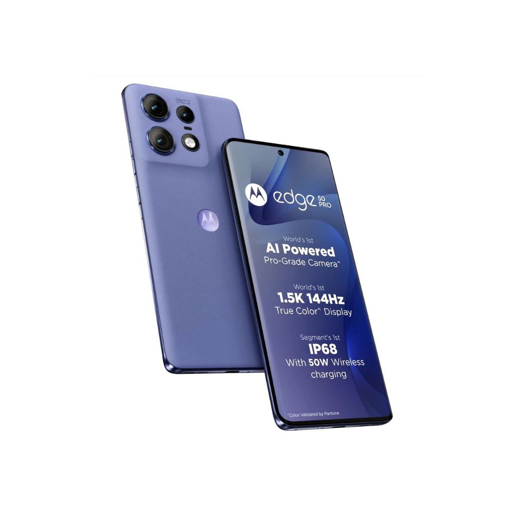 Motorola Edge 50 Pro 5G with 68W Charger Luxe Lavender 256 GB 8 GB RAM