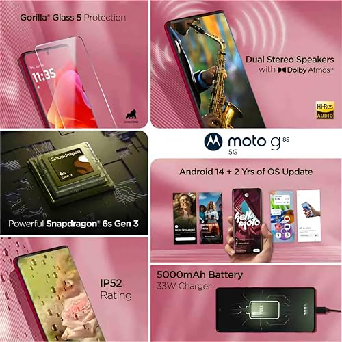 Motorola G85 5G Viva Magenta 8GB RAM  128GB Storage