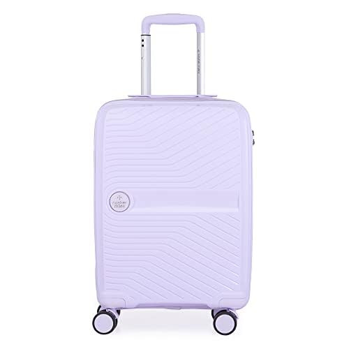 Nasher Miles Bruges Hard-Sided Polypropylene Cabin Luggage Pastel Purple 20 inch 55cm Trolley Bag