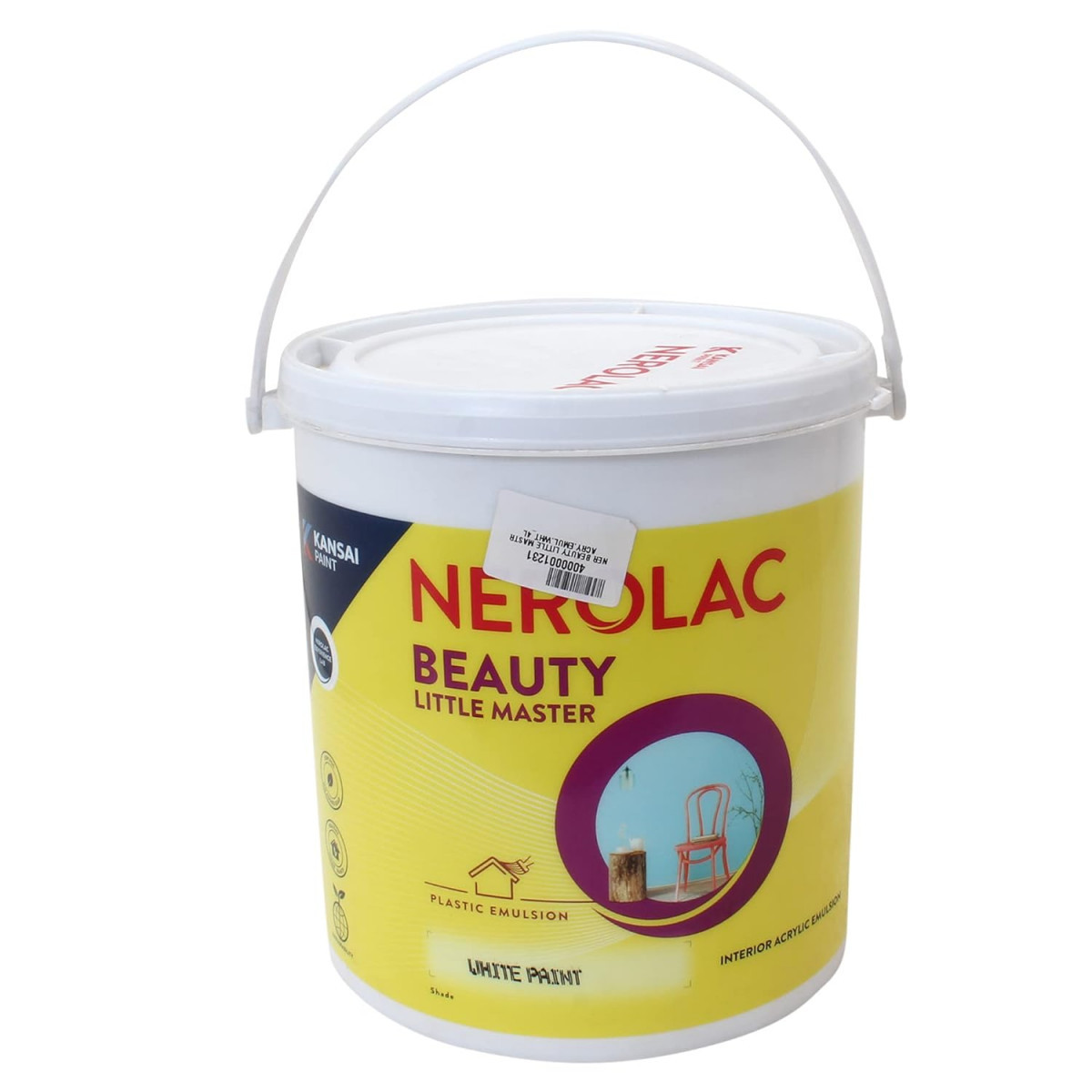 NEROLAC Beauty Little Master Acrylic Emulsion White 4 Ltr