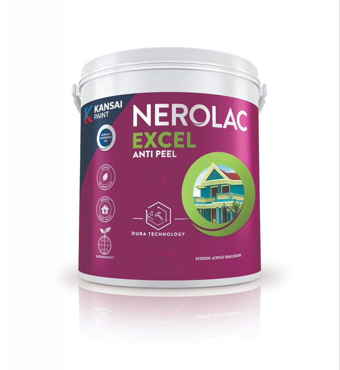 Nerolac Excel Antipeel White 10 ltr