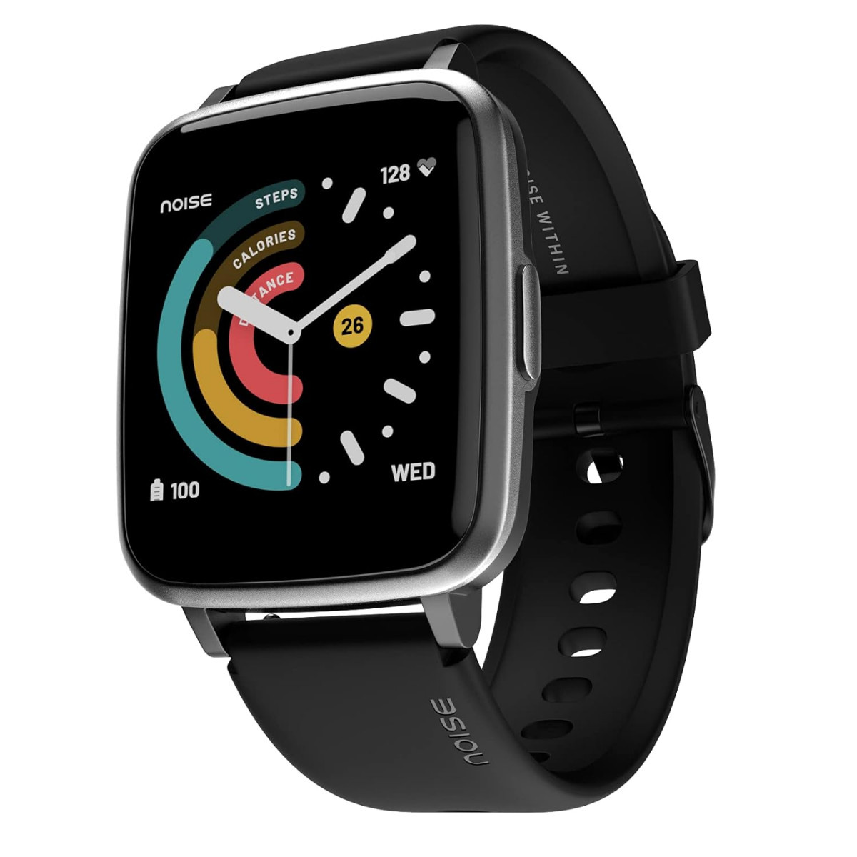 Noise ColorFit Pulse Smartwatch with 355cm 14 Full Touch Display SpO2 Heart Rate Sleep Monitors  10-Day Battery - Jet Black