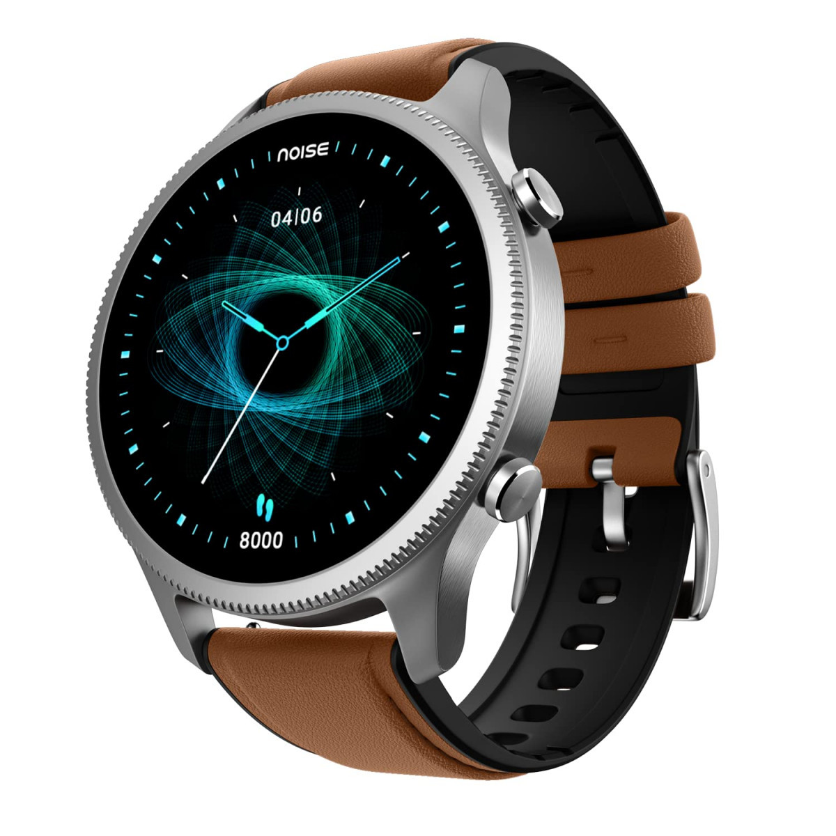 NoiseFit Halo 143 AMOLED Display Bluetooth Calling Round Dial Smart Watch Premium Metallic Build