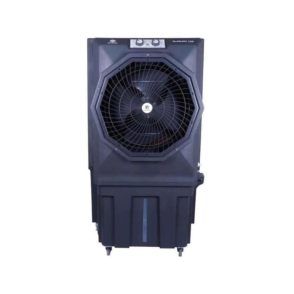 Novamax Rambo-150 150 Litre 8550CMH ABS Dark Grey Honeycomb Evaporative Aluminium Motor Tower Air Cooler Fan Size 20 inch