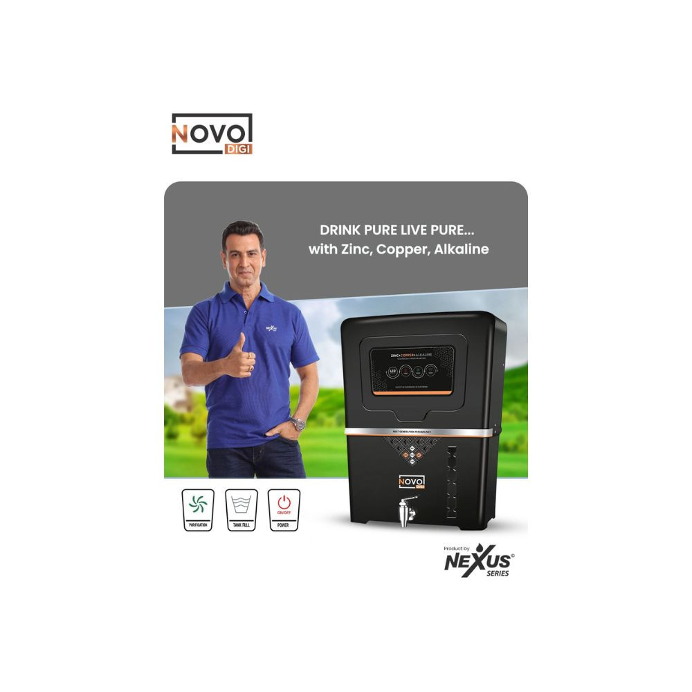 NOVO DIGI COPPERROUVUFTDS 12 Ltr black with smart led