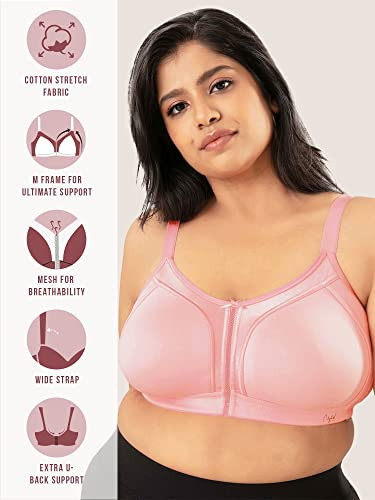 Women's Cotton Plus Size for Heavy Bust Full Coverage Non