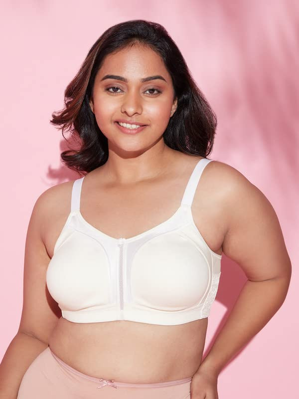 Women's Cotton Plus Size for Heavy Bust Full Coverage Non-Padded