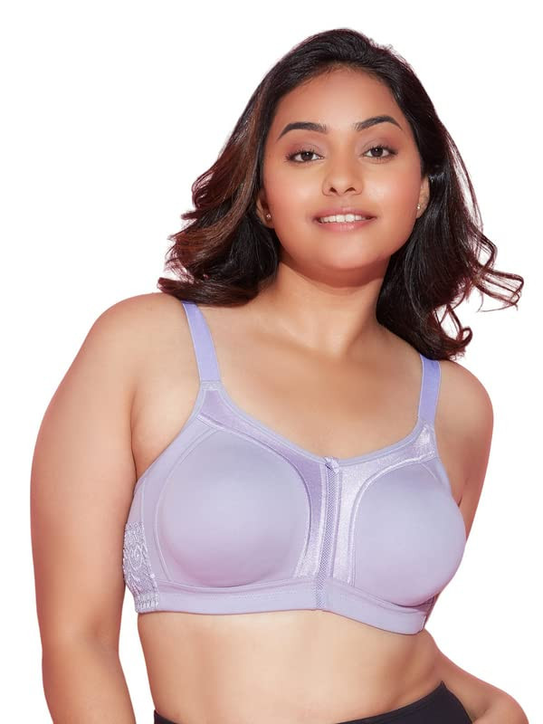Buy NYKD by Nykaa Women's Full Support M-Frame Heavy Bust Everyday Cotton  Bra, Non-Padded, Wireless, Full Coverage
