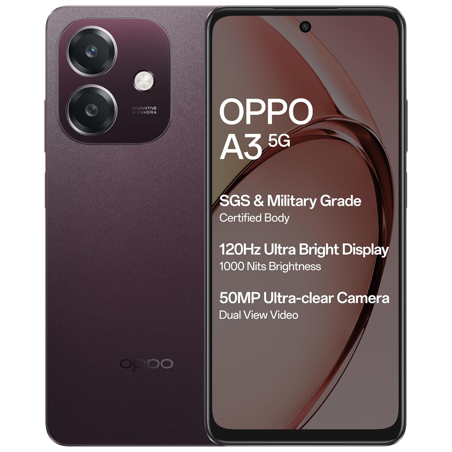 OPPO A3 5G Nebula Red 6GB RAM 128GB Storage