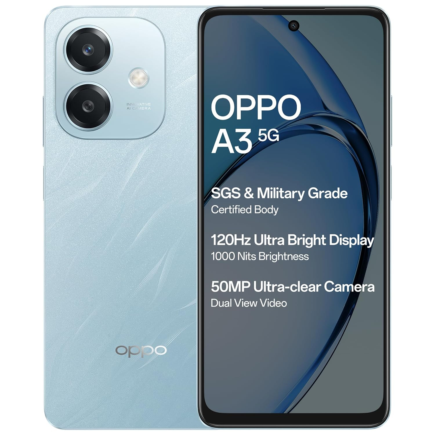 OPPO A3 5G Ocean Blue 6GB RAM 128GB Storage