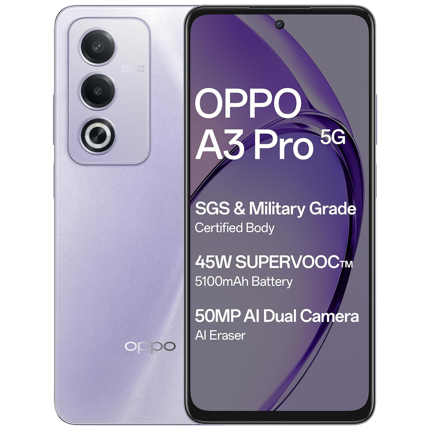 OPPO A3 Pro 5G Moonlight Purple 8GB RAM 128GB Storage