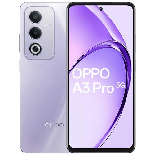 OPPO A3 Pro 5G Moonlight Purple 8GB RAM 256GB Storage667 HD 120Hz Refresh Rate Screen  45W SUPERVOOCwith No Cost EMIAdditional Exchange Offers