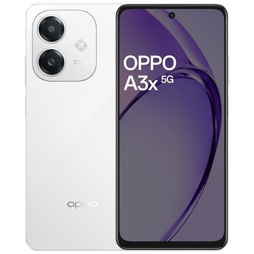 OPPO A3X 5G Starlight White 4GB RAM 128GB Storage667 HD 120Hz Refresh Rate Screen  45W SUPERVOOCwith No Cost EMIAdditional Exchange Offers