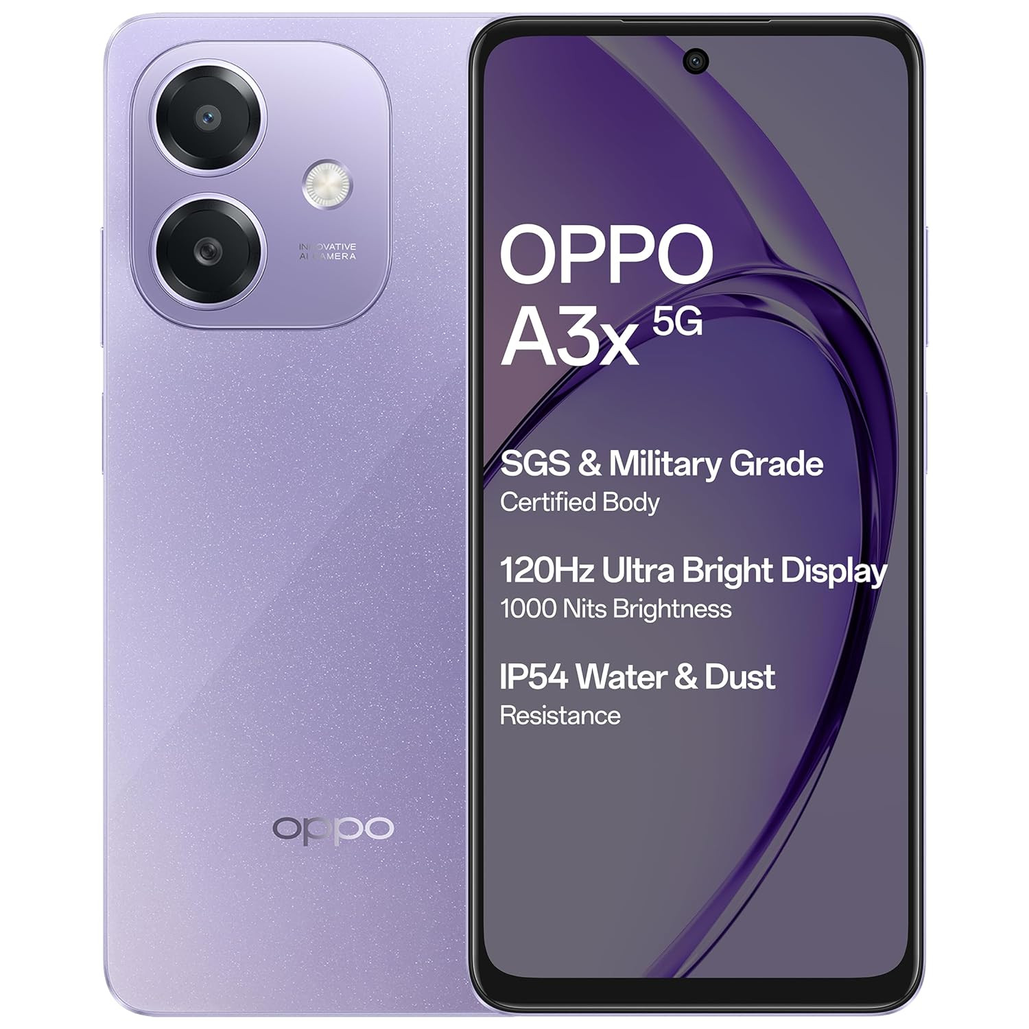 OPPO A3X 5G Starry Purple 4GB RAM 128GB Storage