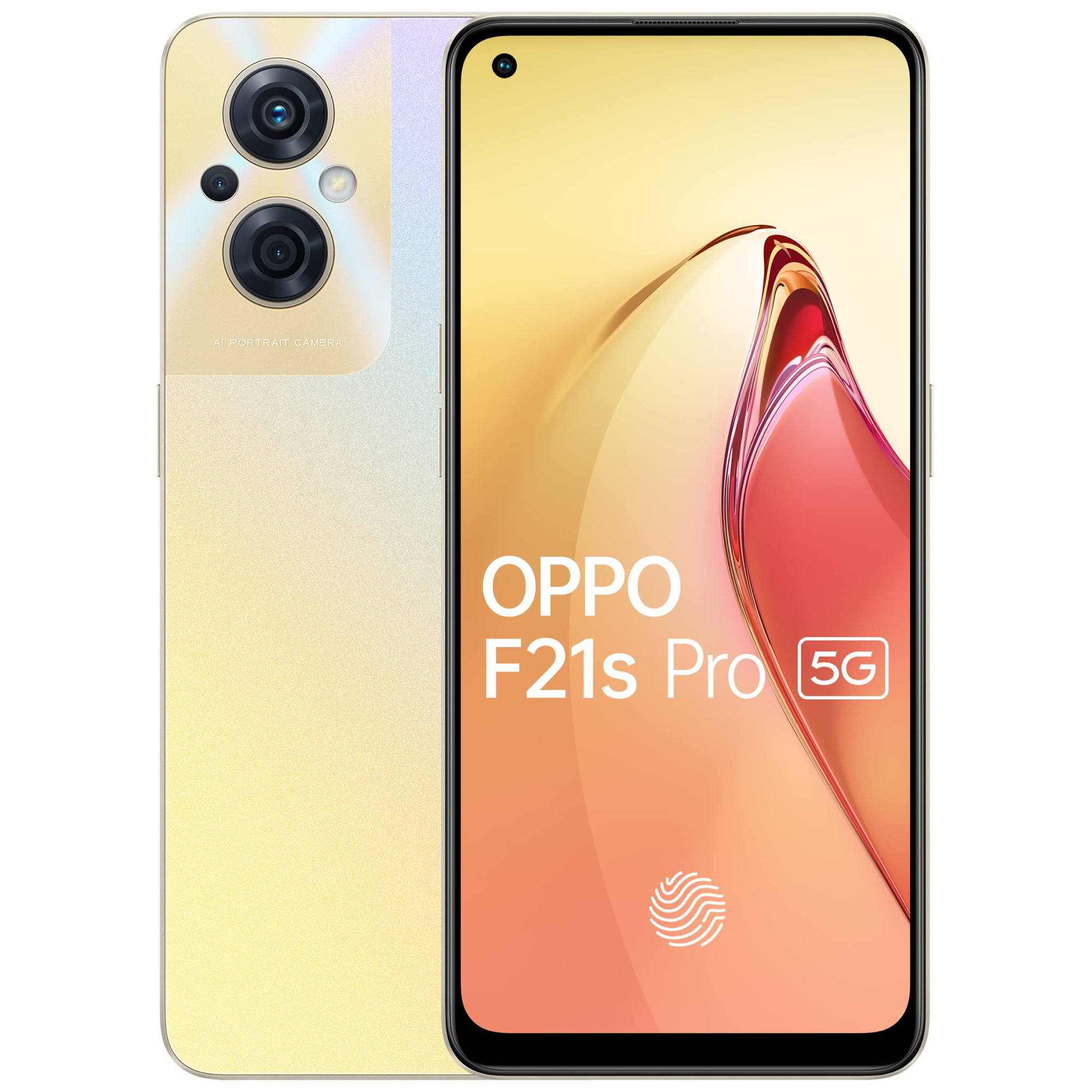 Oppo F21s Pro 5G Dawnlight Gold 8GB RAM 128 Storage643 FHD AMOLED64MP Rear Triple AI Camera4500 mAh Battery with 33W SUPERVOOC Chargerwith No Cost EMIAdditional Exchange Offers