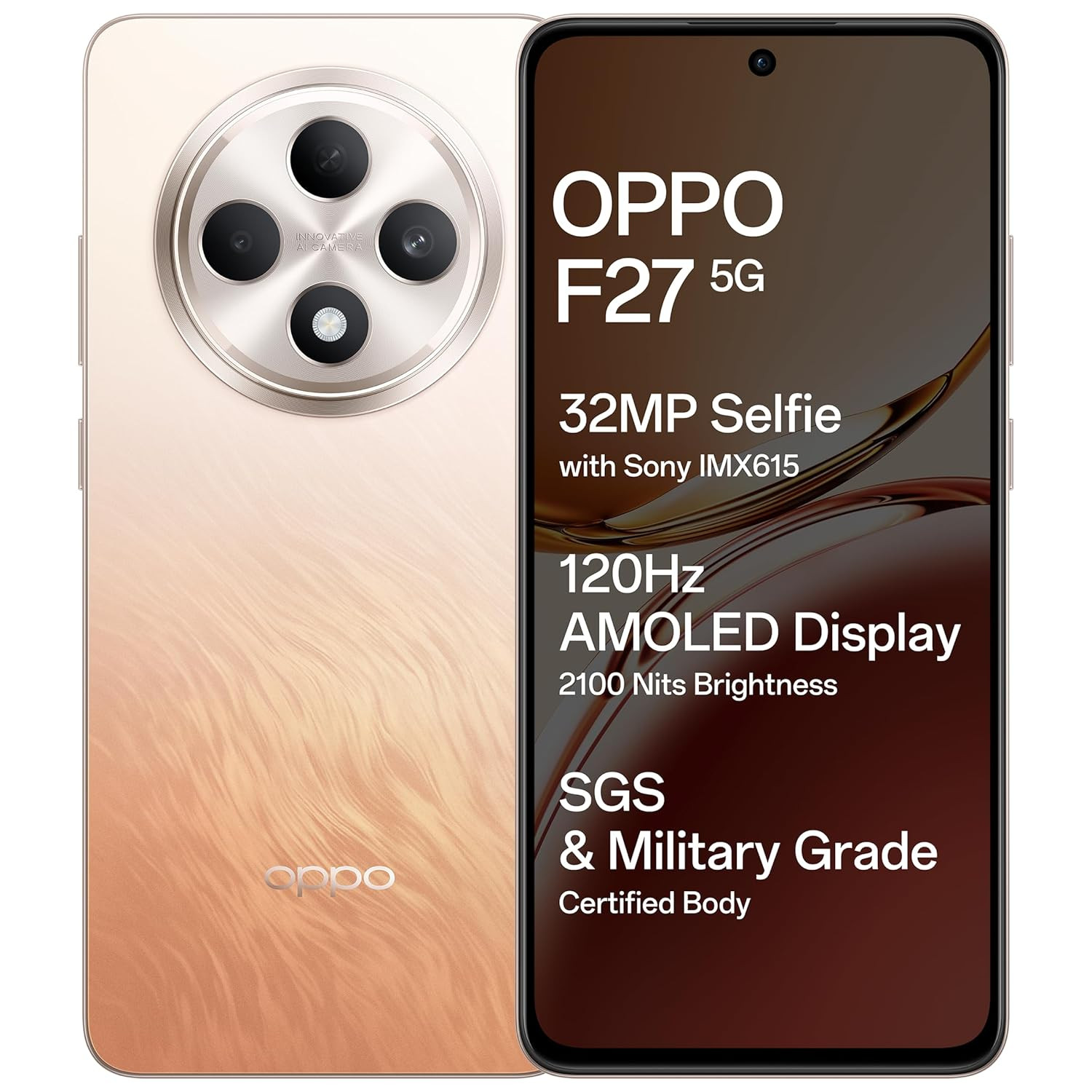 OPPO F27 5G Amber Orange 8GB RAM 128GB Storage