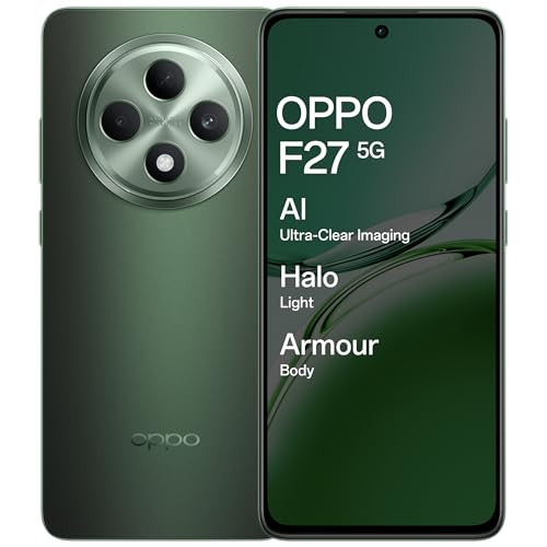 OPPO F27 5G Emerald Green 8GB RAM 128GB Storage  667 FHD AMOLED Display32MP Sony IMX615 Selfie Camera AI Portrait Expert 45W SUPERVOOC with No Cost EMIAdditional Exchange Offers