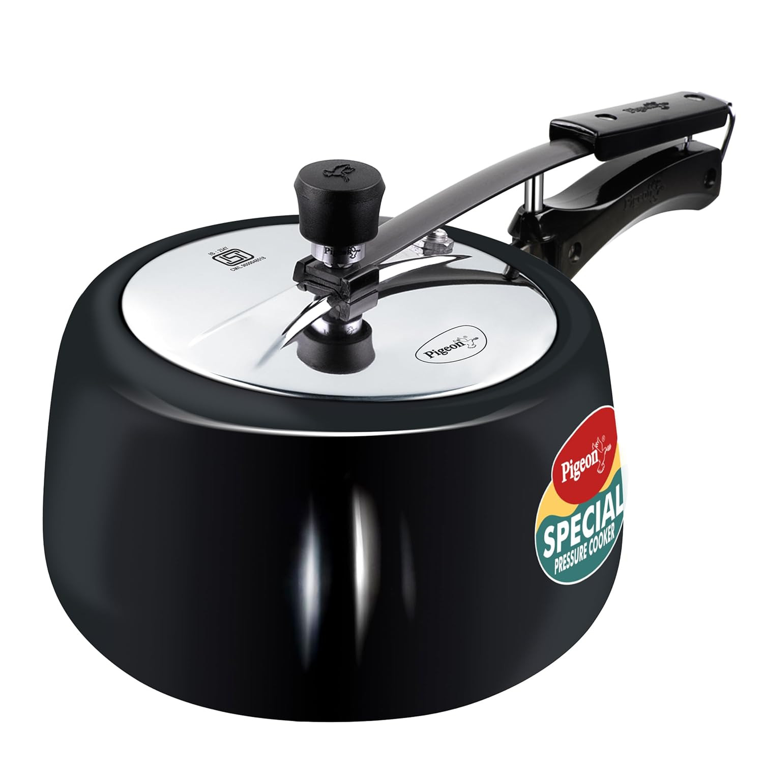 Pigeon by Stovekraft 3 Litre Special Plus Hard Anodised Inner Lid Induction Base Pressure Cooker Black BIS Certified