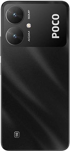 POCO M6 5G Galactic Black6GB RAM 128GB Storage  MediaTek Dimensity 6100 5G Processor  5000 mAh Battery  18W Fast Charging  50 MP AI Dual-Camera System  Side Fingerprint Sensor