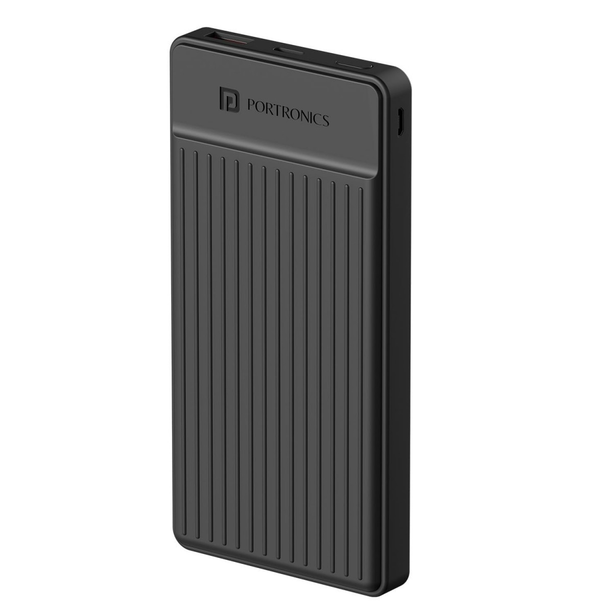 Portronics Luxcell B12 10000mAh 12W Power Bank Ultra Slim Power Bank with USB-A Output Port  Dual Input Ports