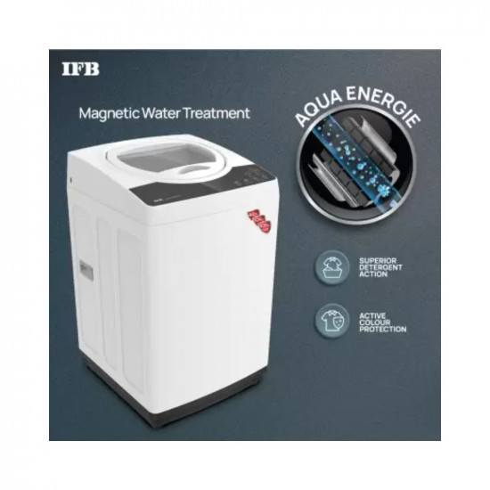 PPI IFB 7 kg 5 Star Aqua Conserve Hard Water Wash Smart Sense 4 years Comprehensive Warranty Fully Automatic Top Load Washing Machine Grey White TL-R1WH 70KG AQUAJustHere
