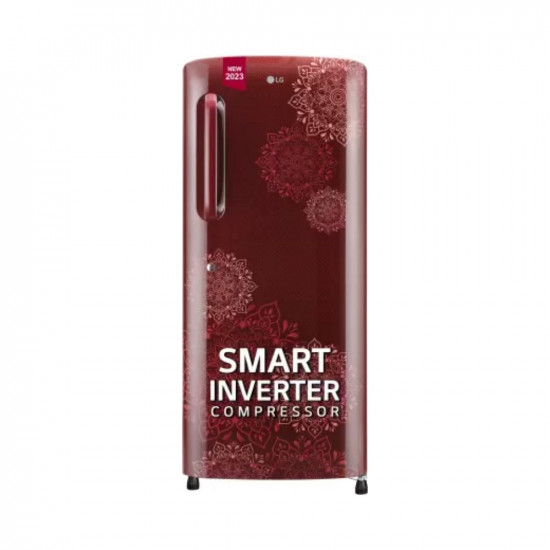 PPI LG 224 L Direct Cool Single Door 4 Star Refrigerator with Smart Inverter Compressor Humidity Controller  Moist 039N039 Fresh Ruby Regal GL-B241ARRY