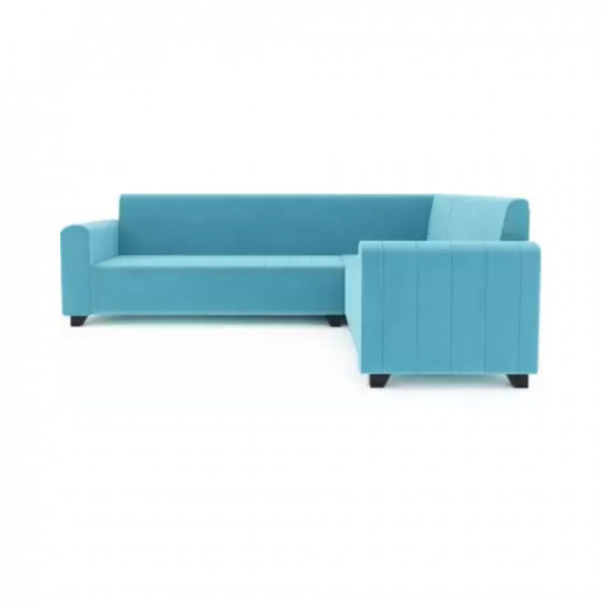 PPI lifestyle furniture Royal aquablue Fabric 6 Seater Sofa Finish Color - AQUA BLUE DIYDo-It-Yourself