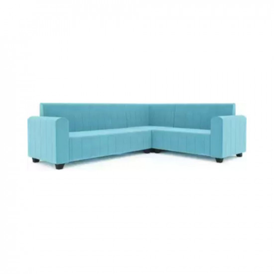 PPI lifestyle furniture Royal aquablue Fabric 6 Seater Sofa Finish Color - AQUA BLUE DIYDo-It-Yourself