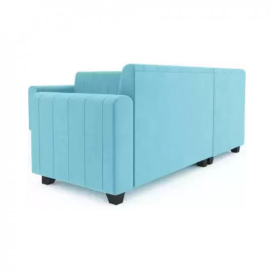 PPI lifestyle furniture Royal aquablue Fabric 6 Seater Sofa Finish Color - AQUA BLUE DIYDo-It-Yourself