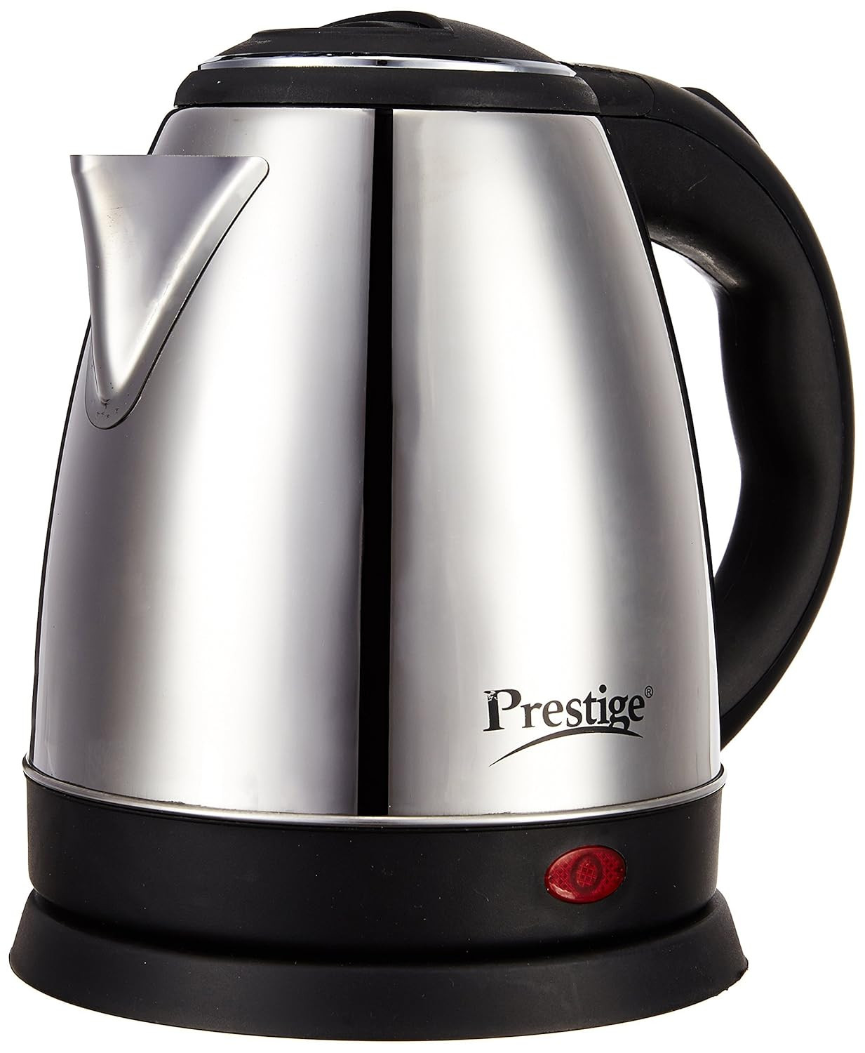 Prestige 15 Litres Electric Kettle PKOSS 151500W  Silver - Black Automatic Cut-off  Stainless Steel  Rotatable Base  Power Indicator  Single-Touch Lid Locking